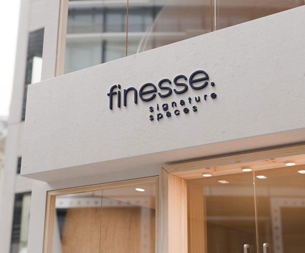 Finesse Entrance Logo SIgnage for Cabinets Sarasota